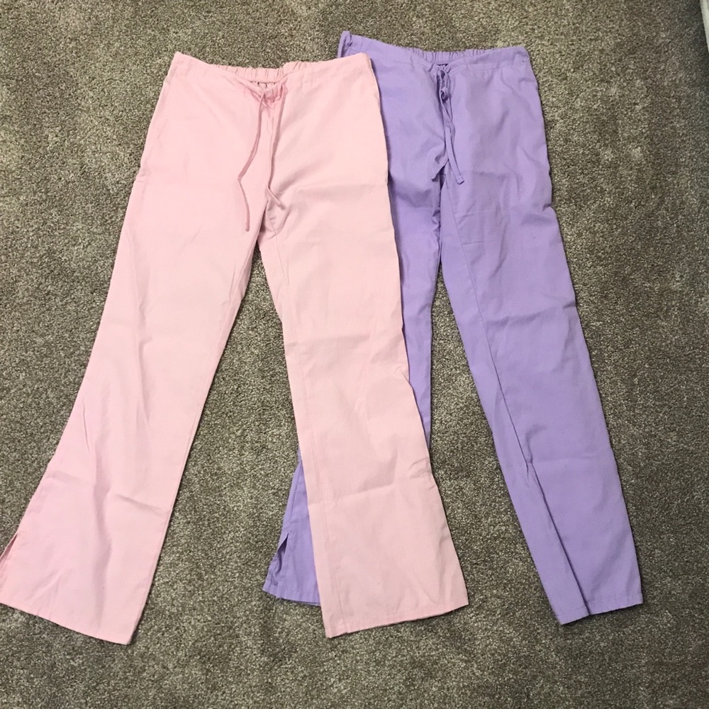 Set of 2 Cherokee XXS Drawstring flare scrub pants